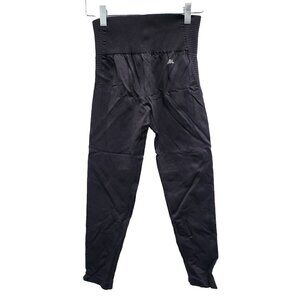 AYBL Womens Bea Crop Leggings Medium Black High Waist Seamless Activewear